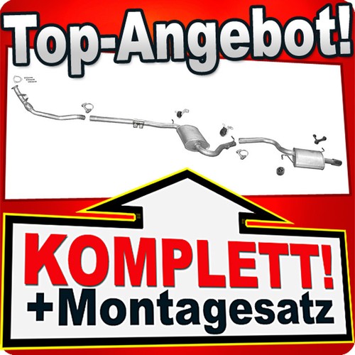 Auspuff für audi 2 0 - a4, (b6)
